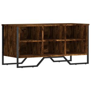 vidaXL Armoire &agrave; chaussures ch&ecirc;ne fum&eacute; 90x38x45,5 cm bois d'ing&eacute;nierie