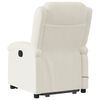 vidaXL Fauteuil de massage inclinable Cr&egrave;me Velours