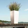 LECHUZA Jardini&egrave;re Cubico Color 30 ALL-IN-ONE blanc 13130