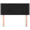 vidaXL Tête de lit Noir 80x5x78/88 cm Velours