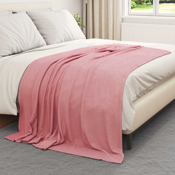 vidaXL Couvertures &agrave; jeter 6 pcs Rose 200 x 150 cm Toison