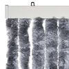 vidaXL Rideau anti-mouches argenté 100x200 cm chenille