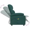 vidaXL Fauteuil &eacute;lectrique de massage Vert fonc&eacute; Tissu