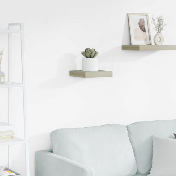 vidaXL &Eacute;tag&egrave;re flottante murale ch&ecirc;ne 23x23,5x3,8 cm MDF