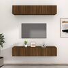 vidaXL Meubles TV 4 pcs ch&ecirc;ne marron 80x30x30 cm bois ing&eacute;nierie