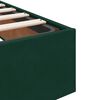 vidaXL Cadre de lit ottoman avec matelas vert fonc&eacute; 160x200 cm velours