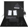 vidaXL Kit de studio photo avec &eacute;clairage et toile de fond