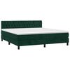 vidaXL Sommier &agrave; lattes de lit avec matelas LED Vert fonc&eacute; 180x200 cm