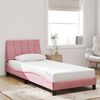 vidaXL Cadre de lit sans matelas Hanko rose 90x190 cm velours