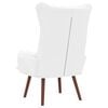 vidaXL fauteuil Blanc 69 x 74 x 93 cm Cuir artificiel