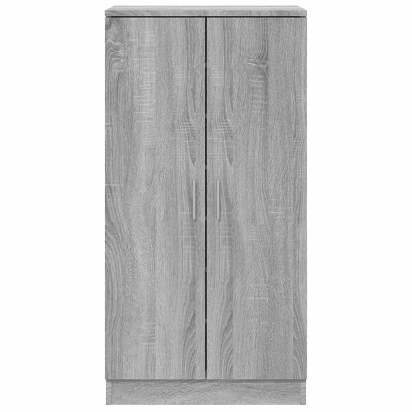 vidaXL Armoire &agrave; chaussures Sonoma gris 55x35x108 cm Bois d'ing&eacute;nierie