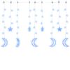 vidaXL Guirlande lumineuse &eacute;toile et lune avec t&eacute;l&eacute;commande 138 LED