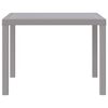 vidaXL Table de jardin pour repas Gris clair 100 x 100 x 73 cm