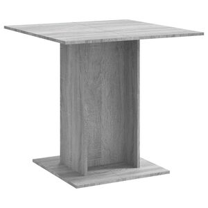 vidaXL Table &agrave; d&icirc;ner Sonoma gris 80x80x75 cm Bois d'ing&eacute;nierie