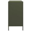 vidaXL Buffet vert olive 68x39x73,5 cm acier lamin&eacute; &agrave; froid