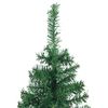 vidaXL Arbre de No&euml;l artificiel d'angle Vert 120 cm PVC et m&eacute;tal