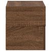 vidaXL Table de chevet murale ch&ecirc;ne marron 45x26x28,5 cm