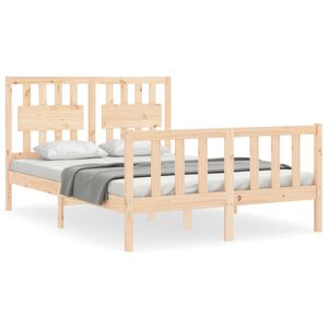 vidaXL Cadre de lit sans matelas bois de pin massif