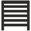 vidaXL Cache-radiateur noir 78x20x82 cm bois d'ingénierie