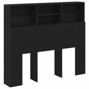 vidaXL Cabinet de T&ecirc;te de Lit Ch&ecirc;ne noir 120 x 19 x 103,5 cm