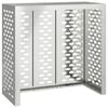 vidaXL Housse de climatiseur Argent 110 x 50 x 105 cm Acier galvanis&eacute;