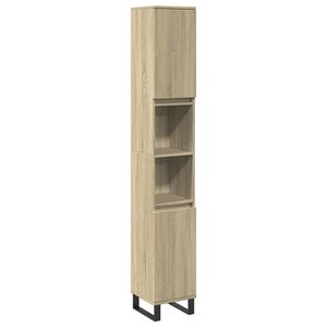 vidaXL Armoire salle de bain ch&ecirc;ne sonoma 30x30x190 cm