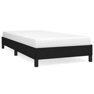 vidaXL Cadre de lit sans matelas noir 90x190 cm tissu