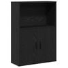 vidaXL Biblioth&egrave;que ch&ecirc;ne noir 60x24x85 cm bois d'ing&eacute;nierie