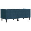 vidaXL Canap&eacute; Chesterfield avec traversins 2 places bleu velours