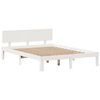 vidaXL Lit biblioth&egrave;que sans matelas blanc 160x200 cm bois pin massif