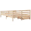 vidaXL Cadre de lit sans matelas 135x190 cm bois de pin massif