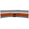 vidaXL Brise-vent de camping gris et orange 508x130 cm imperméable