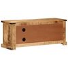 vidaXL Meuble TV 110x35x45 cm bois massif de manguier brut