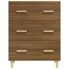 vidaXL Buffet Chêne marron 70x34x90 cm Bois d'ingénierie