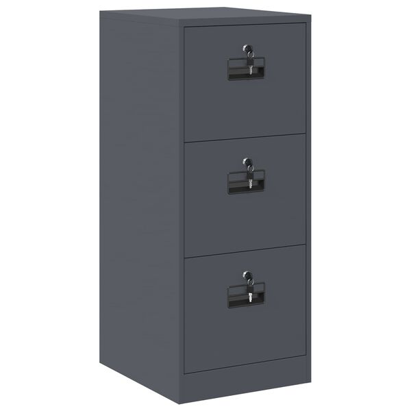 vidaXL Cabinet de Dossier avec tiroir Anthracite 44 x 50 x 106.5 cm