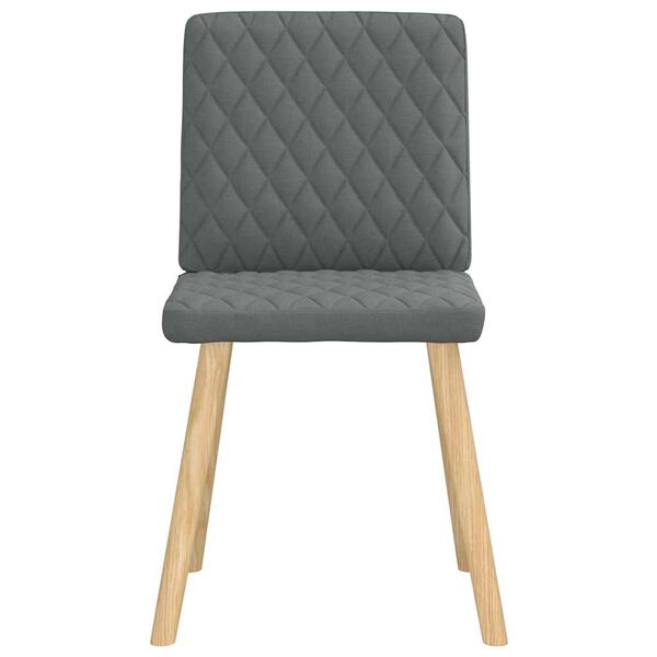 vidaXL Chaises &agrave; manger lot de 6 gris fonc&eacute; tissu