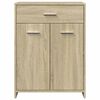 vidaXL Armoire de salle de bain Ch&ecirc;ne sonoma 60x33x80 cm Agglom&eacute;r&eacute;