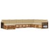 vidaXL Ensemble de canap&eacute;s d'ext&eacute;rieur 8 pcs Naturel et Beige
