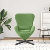 vidaXL Fauteuil &oelig;uf Vert clair 63 x 73 x 90 cm Velours