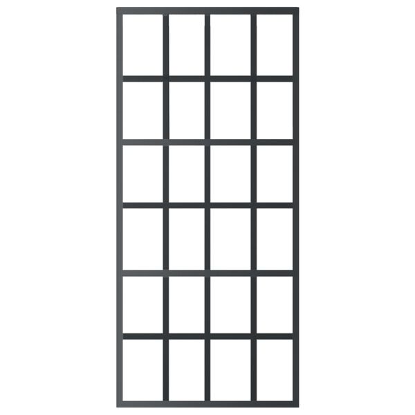 vidaXL Porte coulissante et quincaillerie Verre et Aluminium 90x205 cm