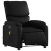 vidaXL Fauteuil de massage inclinable &eacute;lectrique noir similicuir