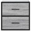 vidaXL Tables de chevet murales 2 pcs sonoma gris 40x31x39,5 cm
