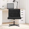 vidaXL Chaise pivotante de bureau Noir Tissu
