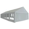 vidaXL Tissu de tente sans cadre Gris 12 x 6 m PE