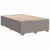 vidaXL Sommier &agrave; lattes de lit avec matelas taupe 120x190 cm tissu