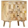 vidaXL Table de chevet 40x30x50 cm Bois de manguier massif