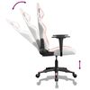 vidaXL Chaise de jeu de massage Blanc et rose Similicuir