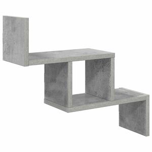 vidaXL &Eacute;tag&egrave;re Murale Gris b&eacute;ton 48 x 15 x 42 cm Bois d'ing&eacute;nierie