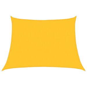 vidaXL Voile d'ombrage 160 g/m&sup2; trap&egrave;ze jaune 4/5x3 m PEHD