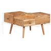 vidaXL Table basse 70x60x42 cm Bois solide d'acacia